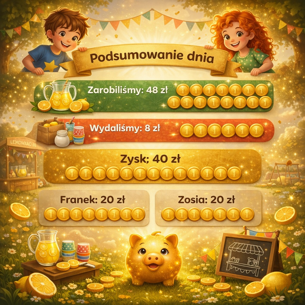 Franek liczy zarobki